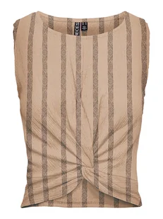 Pieces Top w kolorze beżowym - Koszulki i topy damskie - miniaturka - grafika 1