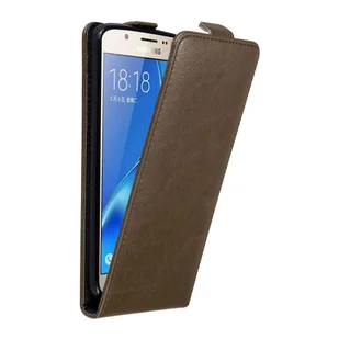Pokrowiec Do Samsung Galaxy J7 2016 w Etui BRĄZOWA KAWA  Flip Case Cover Obudowa Ochronny Cadorabo - Etui i futerały do telefonów - miniaturka - grafika 1