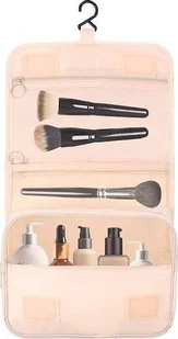 Springos Organizer podróżny na kosmetyki 23x19x9,5 cm kosmetyczka do samolotu beżowa UNIWERSALNY - Kosmetyczki, organizery i kuferki - miniaturka - grafika 1