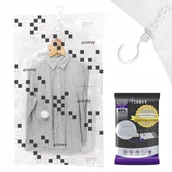 Pokrowce na ubrania - Wiszący worek próżniowy z wieszakiem na ubrania kurtki swetry 70x100 5ubrań - miniaturka - grafika 1