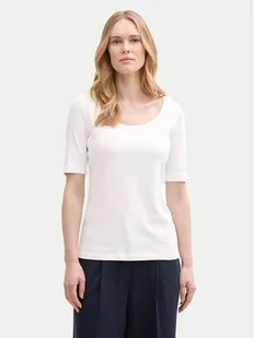 Tom Tailor T-Shirt 1045541 Biały Regular Fit - Koszulki sportowe damskie - miniaturka - grafika 1