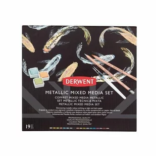Zestaw Kredek Z Farbami Derwent Metallic Mixed Media Set - Farby i media malarskie - miniaturka - grafika 1