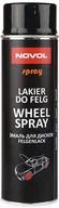 Chemia warsztatowa - NOVOL Wheel Spray Lakier Felg Kołpaków CZARNY MAT - miniaturka - grafika 1