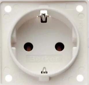 Hager Polo Integro Flow Gniazdo SCHUKO biały mat 947782502 947782502 - Gniazdka elektryczne - miniaturka - grafika 1