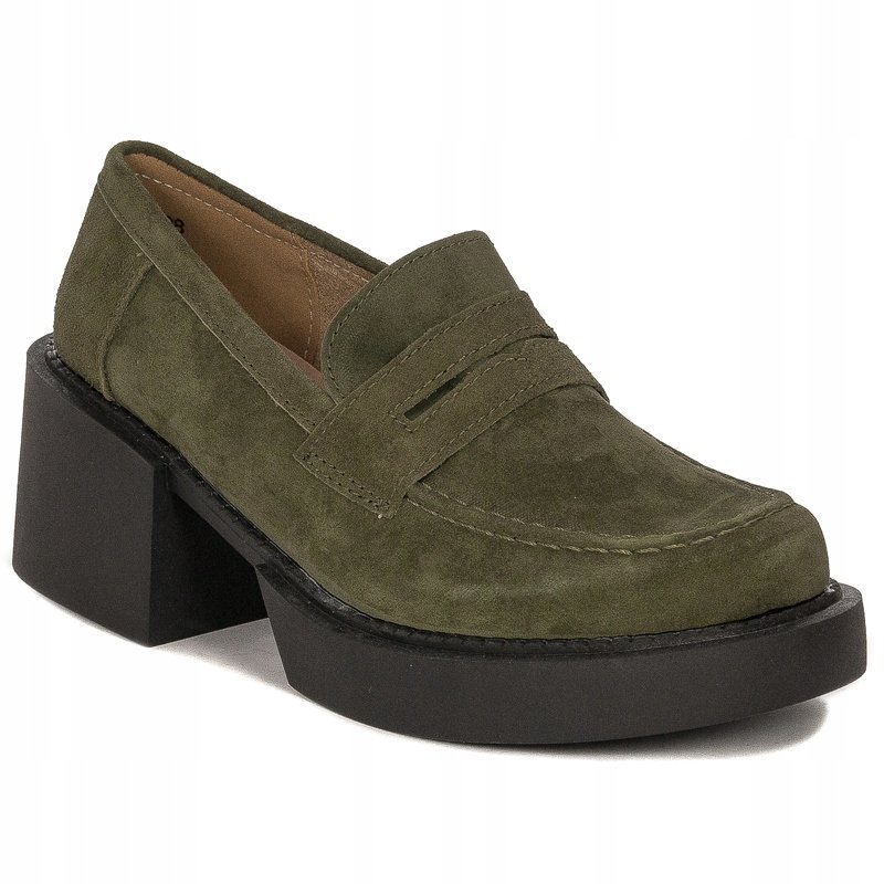 Półbuty Filippo skórzane DP4685/23 KH Khaki r.40