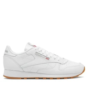 Sneakersy Reebok Classic Leather 100008491 Biały - Sneakersy męskie - miniaturka - grafika 1