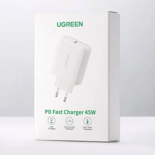 Ugreen szybka ładowarka sieciowa USB Typ C 45 W PD Power Delivery biały (60464) - Ładowarki do telefonów - miniaturka - grafika 5