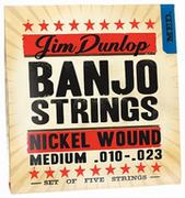 Struny gitarowe  - Dunlop Banjo Nickel Strings Medium 5 strings struny do banjo 10-23 - miniaturka - grafika 1