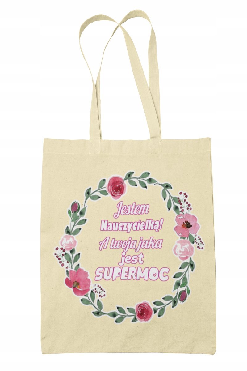 Torba Shopper- Prezent dla nauczyciela SUPERMOC