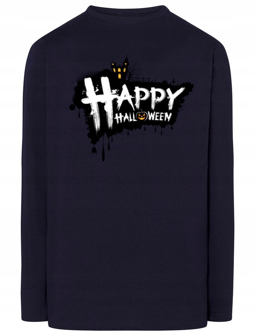 Longsleeve męski nadruk Happy Halloween Rozm.S