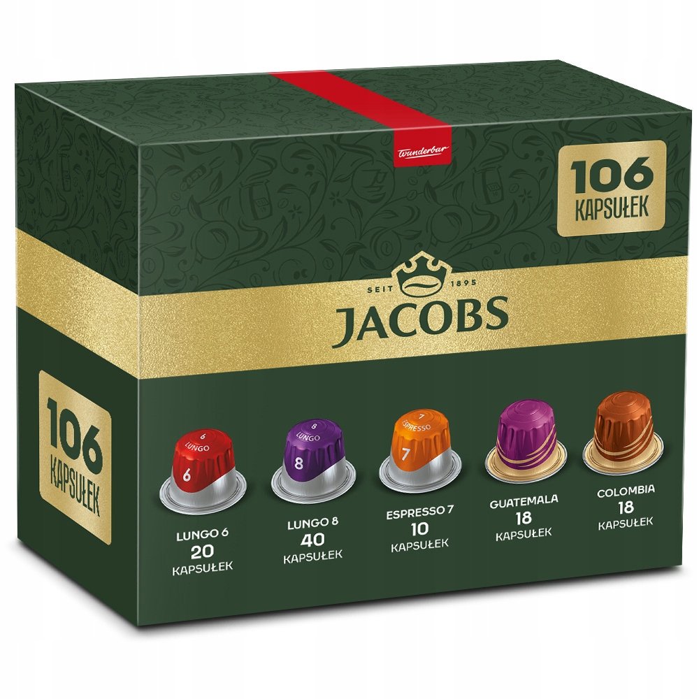Lapsułki do Nespresso(r)*, mix lungo i espresso, 106 kaw