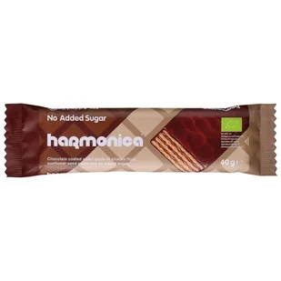 Harmonica Wafelek z samopszy z kremem mleczno-kakaowym w polewie z mlecznej czekolady bez dodatku cukru 40 g Bio - Ciastka - miniaturka - grafika 1