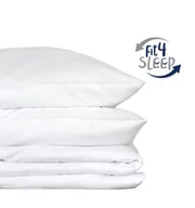 Pościel - Pościel Fit.4.Sleep BAWEŁNA 100%, Kolor - biały, Rozmiar - 200x220+2 posz. 70x80  - miniaturka - grafika 1
