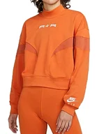 Bluzy damskie - Bluza Damska Nike MOCK FLEECE Pomarańczowa DD5433816 XS - miniaturka - grafika 1