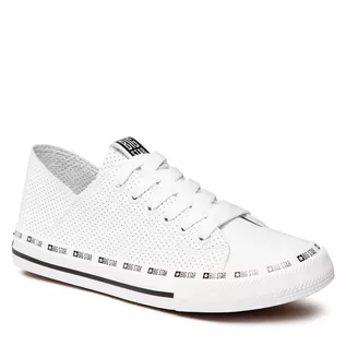 Trampki damskie - Big Star Trampki FF274024 White - grafika 1