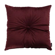 Poduszki dekoracyjne - Dekoria.pl Dekoria.pl Poduszka kwadratowa Velvet z guzikiem bordowy 37 x 37cm Velvet 1258-704-26 - miniaturka - grafika 1