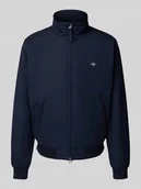 Kurtki męskie - Kurtka ze stójką i wyhaftowanym logo - miniaturka - grafika 1