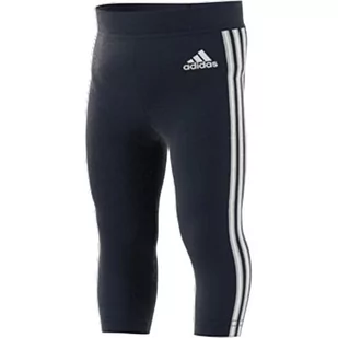 adidas Legginsy dla dziewczynek, Granatowy/Biały, 18-24 miesi?cy - Legginsy - miniaturka - grafika 1