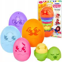 Tomy Toomies Jajko matrioszka, mix kolorów - Zabawki do kąpieli - miniaturka - grafika 1