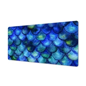 Podkładki na biurko - Winylowa mata 90x45 nowoczesna Łuski ryby syrenka, ArtprintCave - miniaturka - grafika 1