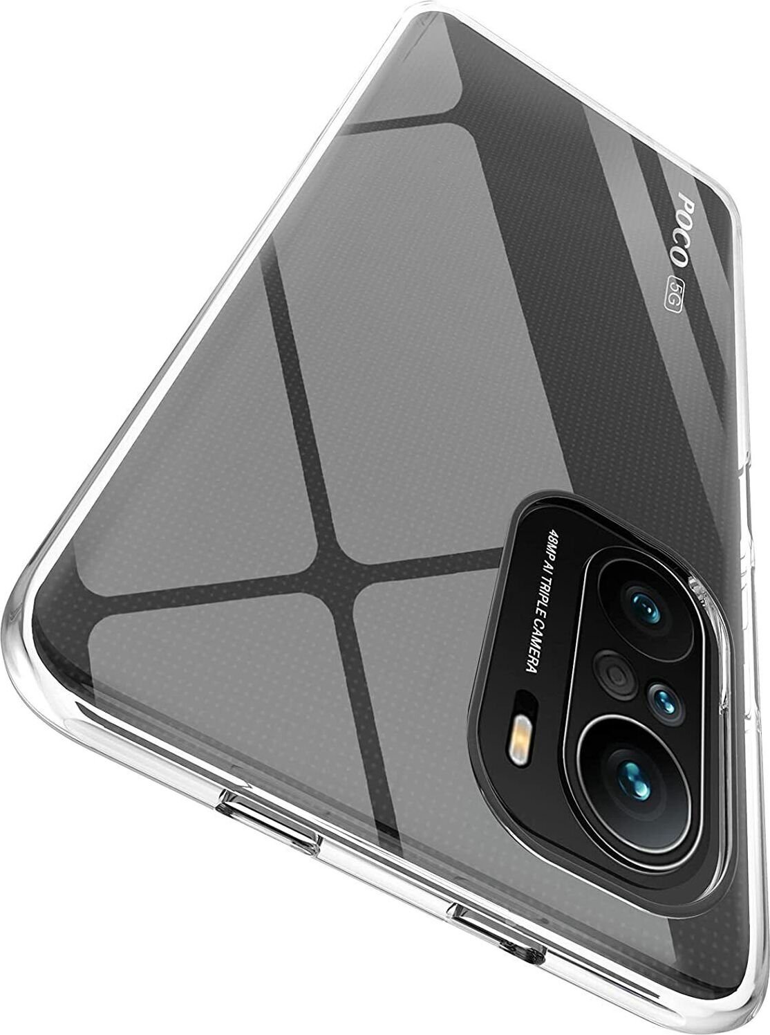 Etui na telefon Xiaomi Poco F3 Silicone Protective Case TPU Clear Slim Case