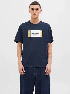 Jack & Jones Koszulka w kolorze granatowym - Koszulki męskie - miniaturka - grafika 1