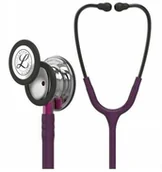 Urządzenia medyczne - Stetoskop Littmann Classic III 5960 Stetoskop internistyczny Mirror-Finish, przewód śliwkowy, trzonek różowy, lira smoke - miniaturka - grafika 1