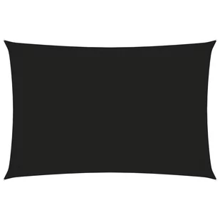 vidaXL Prostokątny żagiel ogrodowy, tkanina Oxford, 2,5x5 m, czarny 135759 - Parasole ogrodowe - miniaturka - grafika 1