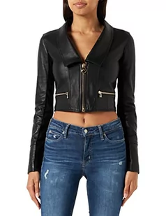 Pinko damska kurtka skórzana, Z99_Czarny Limuzyna, 44 - Kurtki damskie - miniaturka - grafika 1