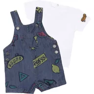 Dresy i komplety dla chłopców - Guess Komplet SET SS T-SHIRT+DENIM ROMPER - miniaturka - grafika 1