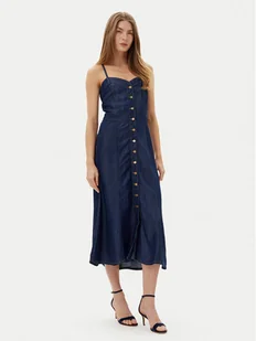 Guess Sukienka jeansowa W5GK43 D5N61 Granatowy Regular Fit - Sukienki - miniaturka - grafika 1