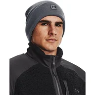 Czapki damskie - Under Armour Męska supermiękka dzianinowa czapka termiczna, odprowadzająca pot męska czapka beanie do zimowych treningów UA Halftime Cuff - miniaturka - grafika 1