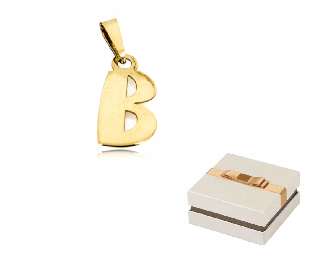 Złoto 585 Złota Literka B Litera wisiorek zawieszka 14 karatów ZZ48