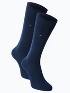 Skarpetki męskie - Tommy Hilfiger Skarpety pakowane po 2 szt. Mężczyźni Bawełna niebieski jednolity, 39-42 - miniaturka - grafika 1