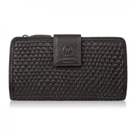 Portfele - Duży Portfel Damski Ciemnobrązowy Handmade Z Ochroną Rfid Paolo Peruzzi Ay-08-Br - miniaturka - grafika 1