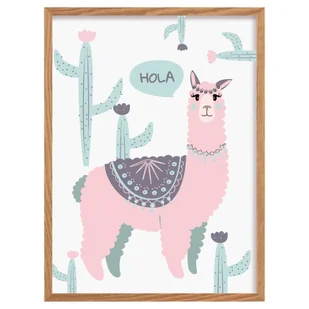 Obrazek Sweet Lama II 30x40 cm - Wyposażenie pokoiku dziecięcego - miniaturka - grafika 1