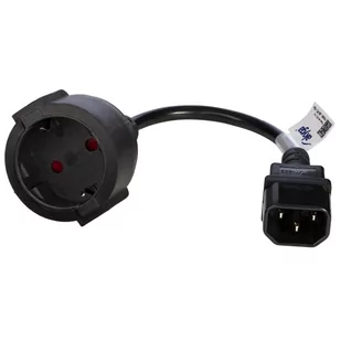 Akyga Kabel zasilający adapter IEC C14 CEE 7/4 250V/50Hz 15cm schuko AK-PC-10A - Kable komputerowe i do monitorów - miniaturka - grafika 1