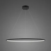 Lampy sufitowe - Altavola Design nowoczesna lampa Ledowe Okręgi No. 1 100cm czarna in 4k LA073/P_100_in_4k_black - miniaturka - grafika 1