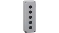 Inne akcesoria elektryczne - Lovato Metalowa obudowa pusta 5 otworów pokrywa szara LPZM5A8 LPZM5A8 - miniaturka - grafika 1