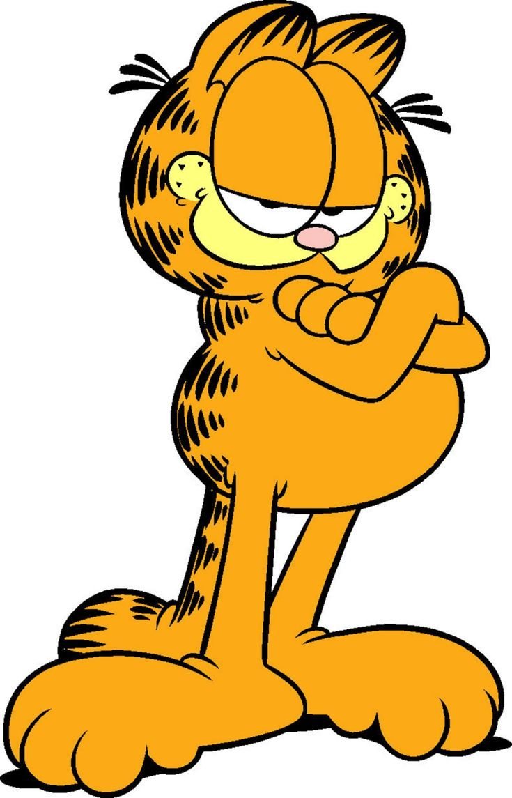 Naklejki na ścianę Garfield Kot Kotek Bajka Poster 90x60 cm #2