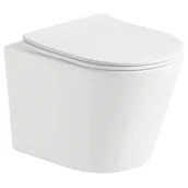 Miski WC - Miska WC Rimless z deską wolnoopadającą slim MEXEN Rico, biała matowa - miniaturka - grafika 1