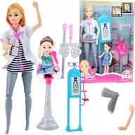 Domki dla lalek - LALKA OKULISTA ZABAWKI DLA DZIECI DZIEWCZYNEK AKCESORIA GABINET ZESTAW - miniaturka - grafika 1