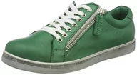 Sneakersy damskie - Andrea Conti Damskie sneakersy 0346839, zielony, 39 eu - miniaturka - grafika 1