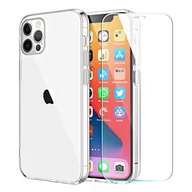 Etui i futerały do telefonów - AURSTORE etui ochronne dla iPhone'a 11 Pro Max(6. 5 cali)+ szkło hartowane - przezroczyste silikonowe etui ochronne z silikonu TPU hartowane szkło 9H (iPhone 11 Pro Max(6,5 cali)) - miniaturka - grafika 1