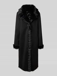 Płaszcz z mieszanki wiskozy ze sztucznym futrem - Sukienki Płaszcz z mieszanki wiskozy ze sztucznym futrem - Sukienki - miniaturka - grafika 1
