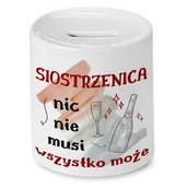 Skarbonki - Skarbonka Dla Siostrzenicy na Urodziny na Prezent z Nadrukiem ze Zdjęciem - miniaturka - grafika 1