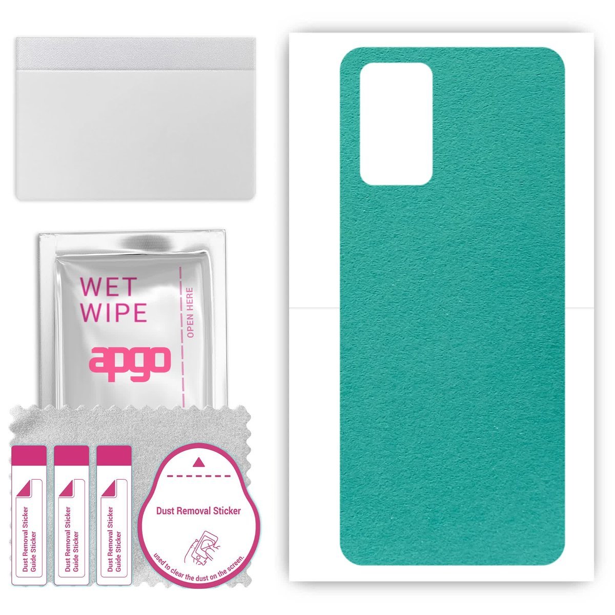 Folia naklejka skórka strukturalna na TYŁ Zamsz do Infinix Note 11i - Zamsz Miętowy - apgo SKINS