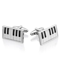 Spinki do mankietów i krawatów - Spinki do mankietów X2 Klawisze Muzyczne - miniaturka - grafika 1