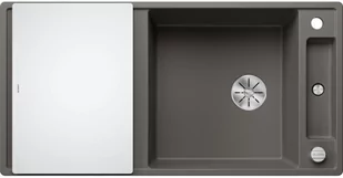 Zlewozmywak granitowy BLANCO Axia III XL 6 S Silgranit Wulkaniczny szary + deska szklana 527234 - Zlewozmywaki - miniaturka - grafika 1