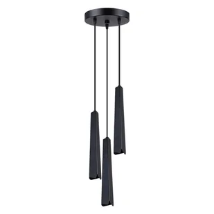 Lampa wisząca PRYSM 3P czarna SOLLUX LIGHTING - Lampy sufitowe - miniaturka - grafika 1